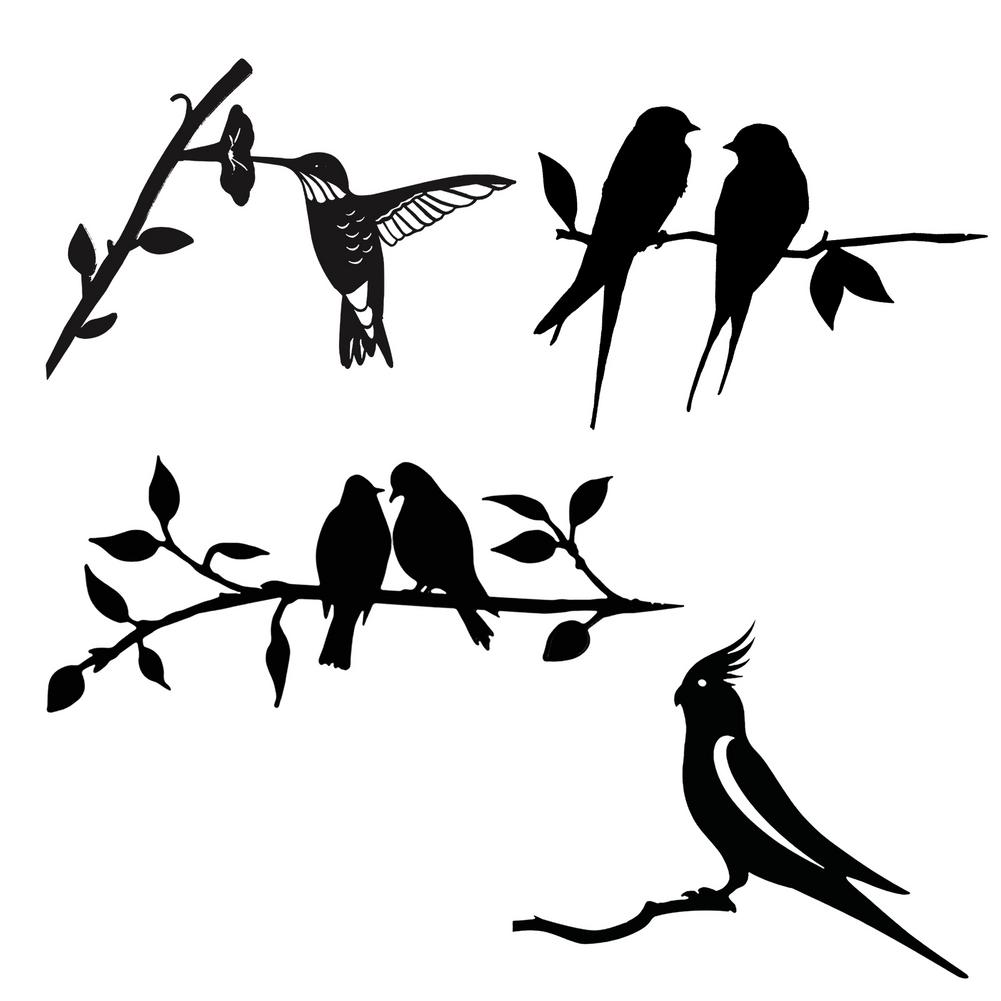 Metall Vogel Silhouette Gartendekoration