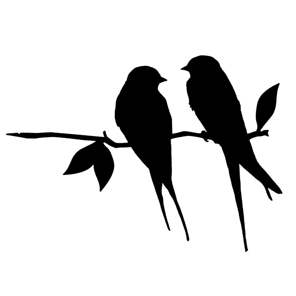 Metall Vogel Silhouette Gartendekoration