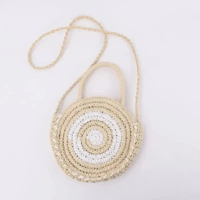 Handgefertigte Große Strandtasche mit Reißverschluss aus Geflochtenem Rattan – Boho Crossbody Bag für Strand und Alltag 2