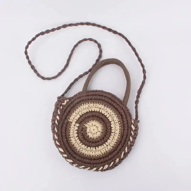 Handgefertigte Große Strandtasche mit Reißverschluss aus Geflochtenem Rattan – Boho Crossbody Bag für Strand und Alltag 3