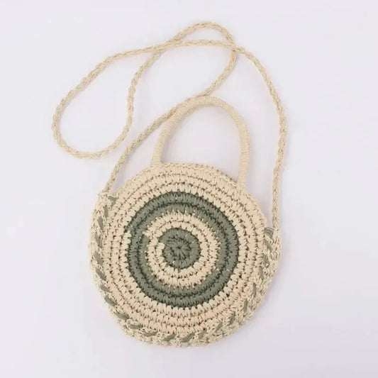 Handgefertigte Große Strandtasche mit Reißverschluss aus Geflochtenem Rattan – Boho Crossbody Bag für Strand und Alltag 1