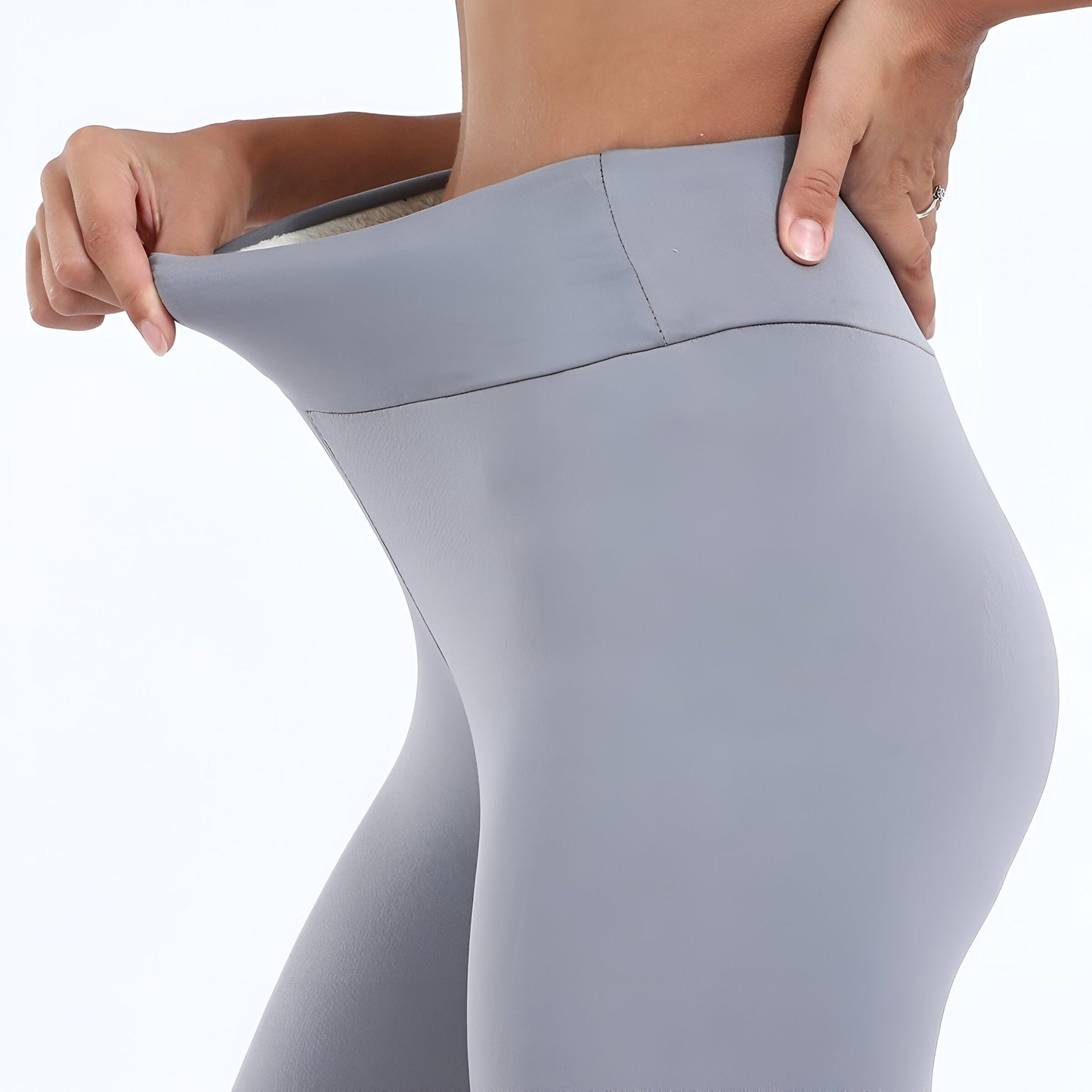 Hohe Taille Fleece-Leggings mit maximalem Komfort