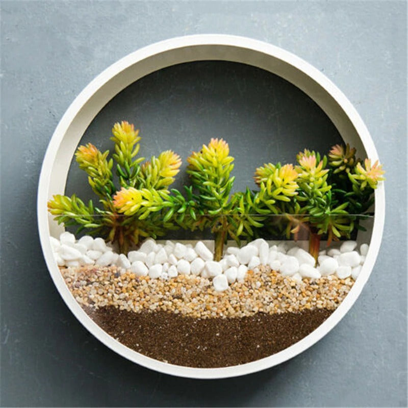 Nordische Sandkunst Wandblumentopf