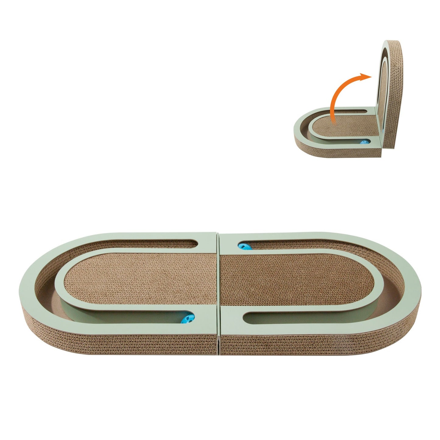 Karton Katzen Kratz und Spielbett