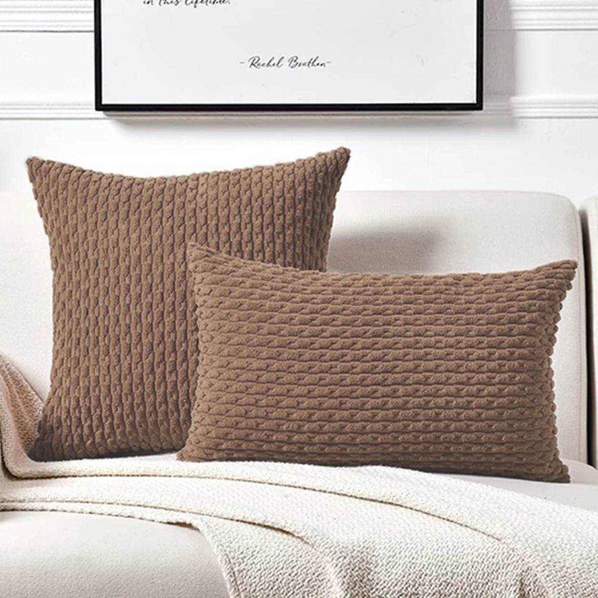 Cord-Kissenbezüge für Sofa und Wohnzimmer