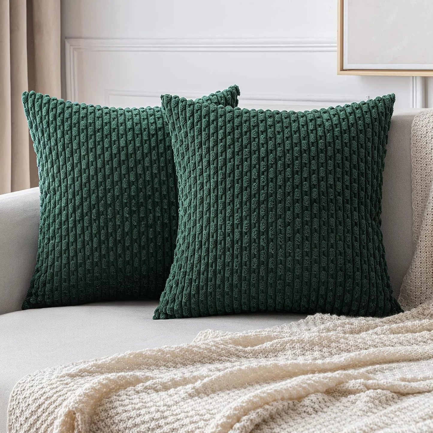 Cord-Kissenbezüge für Sofa und Wohnzimmer