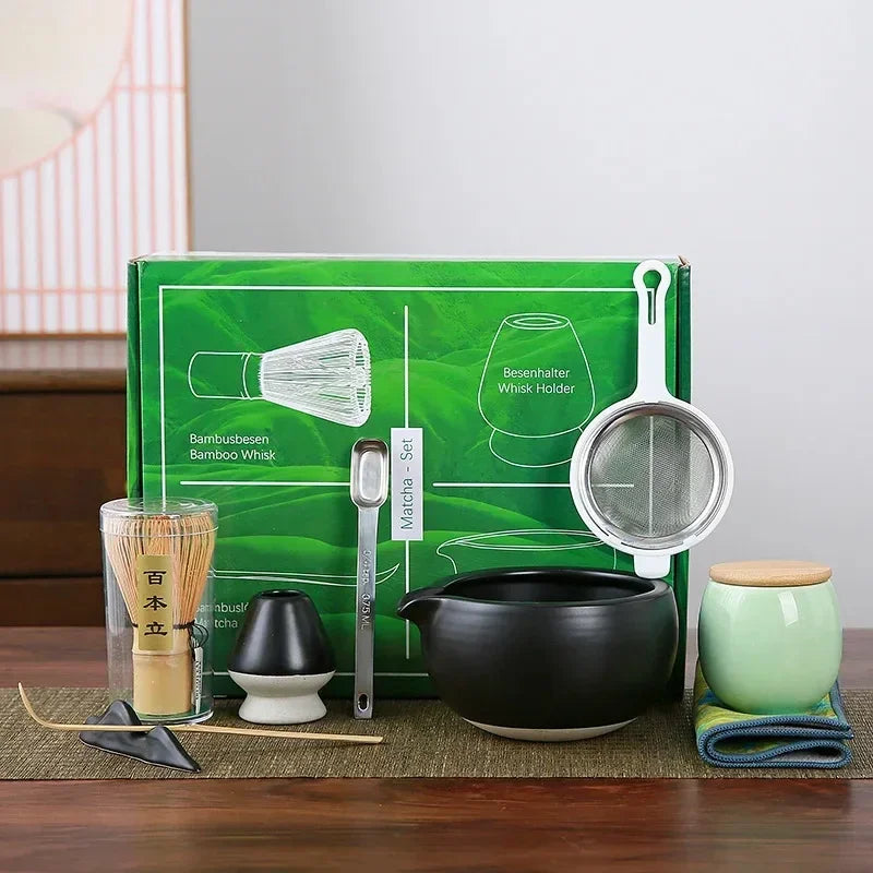 Variant image for 10-teiliges Matcha Set aus Bambus, Keramik und Edelstahl – Perfektes Matcha Tee Set für Anfänger und Tee-Enthusiasten-4