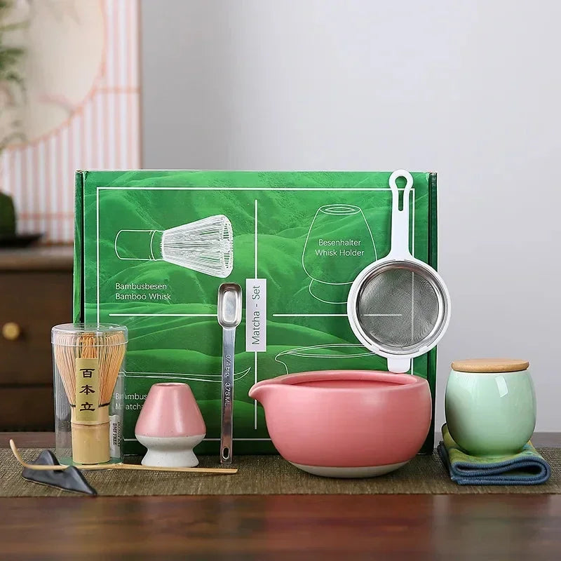 Variant image for 10-teiliges Matcha Set aus Bambus, Keramik und Edelstahl – Perfektes Matcha Tee Set für Anfänger und Tee-Enthusiasten-2