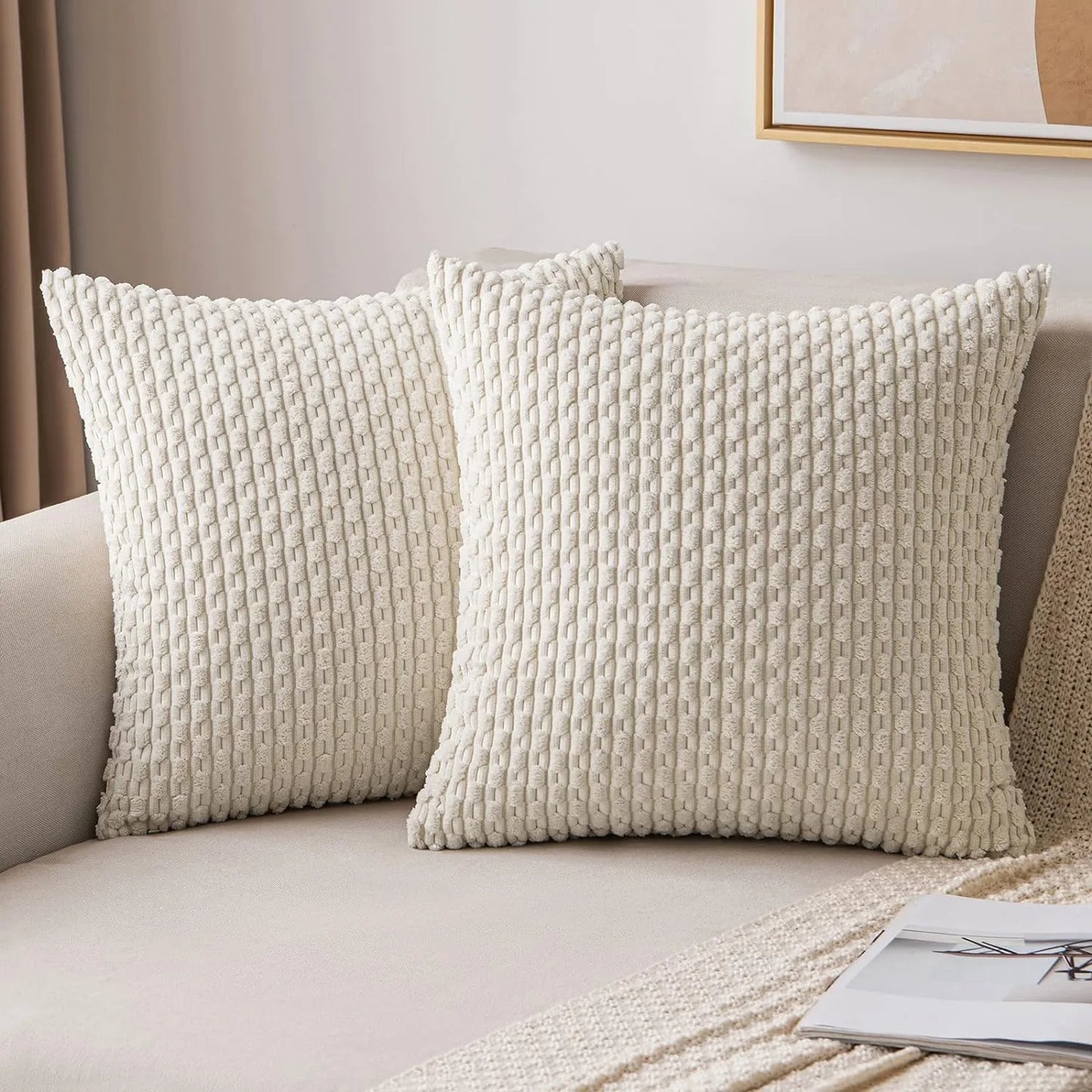 Cord-Kissenbezüge für Sofa und Wohnzimmer