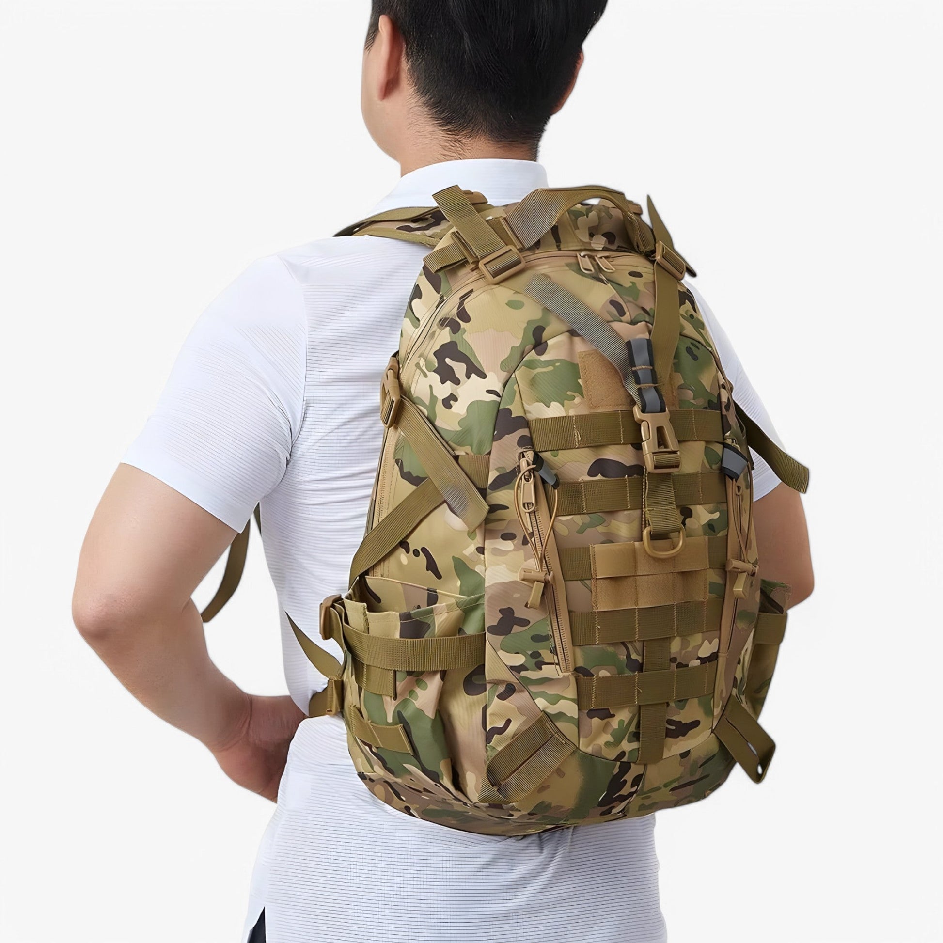 40L Militärtaktischer Rucksack Herren mit Ergonomischem Design und Mehreren Fächern für Wandern und Camping-2