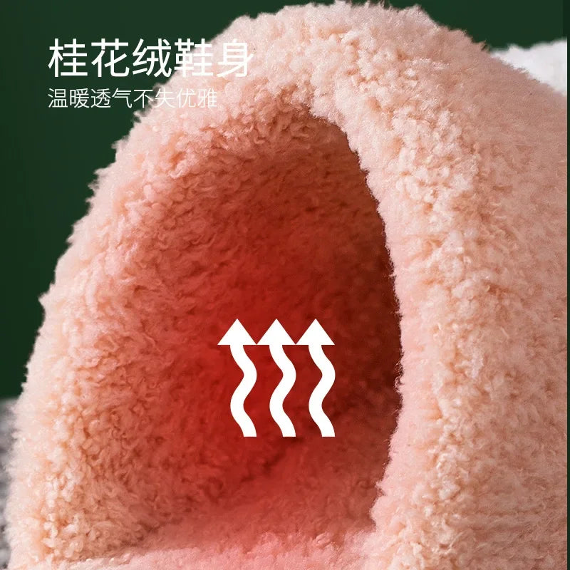 Bequeme Plüsch-Hausschuhe für Damen mit Katzenpfoten-Design