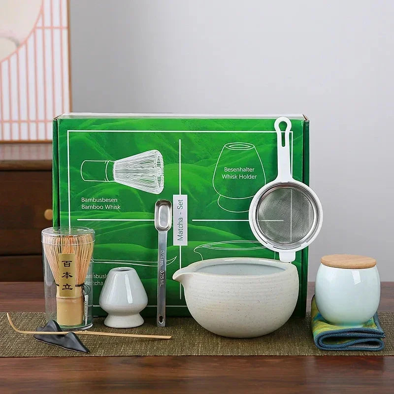 Variant image for 10-teiliges Matcha Set aus Bambus, Keramik und Edelstahl – Perfektes Matcha Tee Set für Anfänger und Tee-Enthusiasten-3