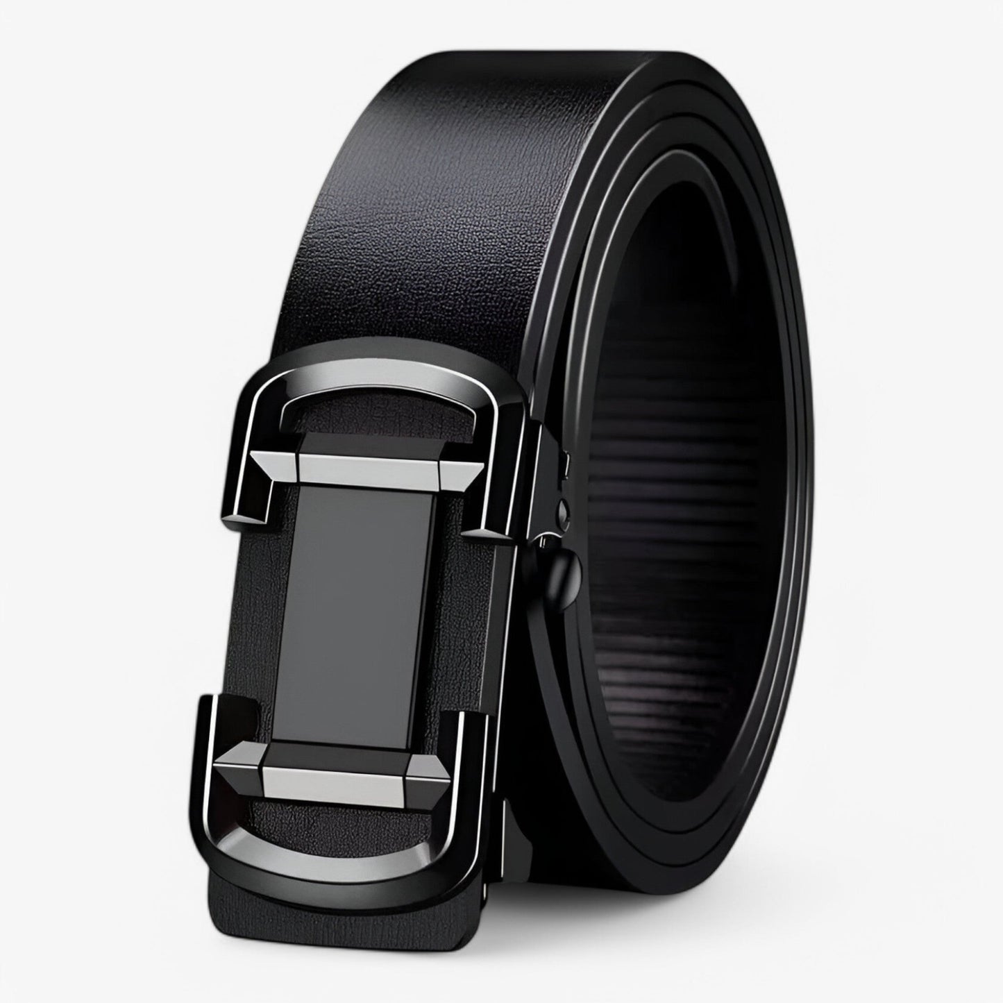 Klassischer Leder Gürtel Herren aus PU-Leder mit Zinklegierungsschnalle – Ideales Accessoire für formelle und lässige Anlässe-2