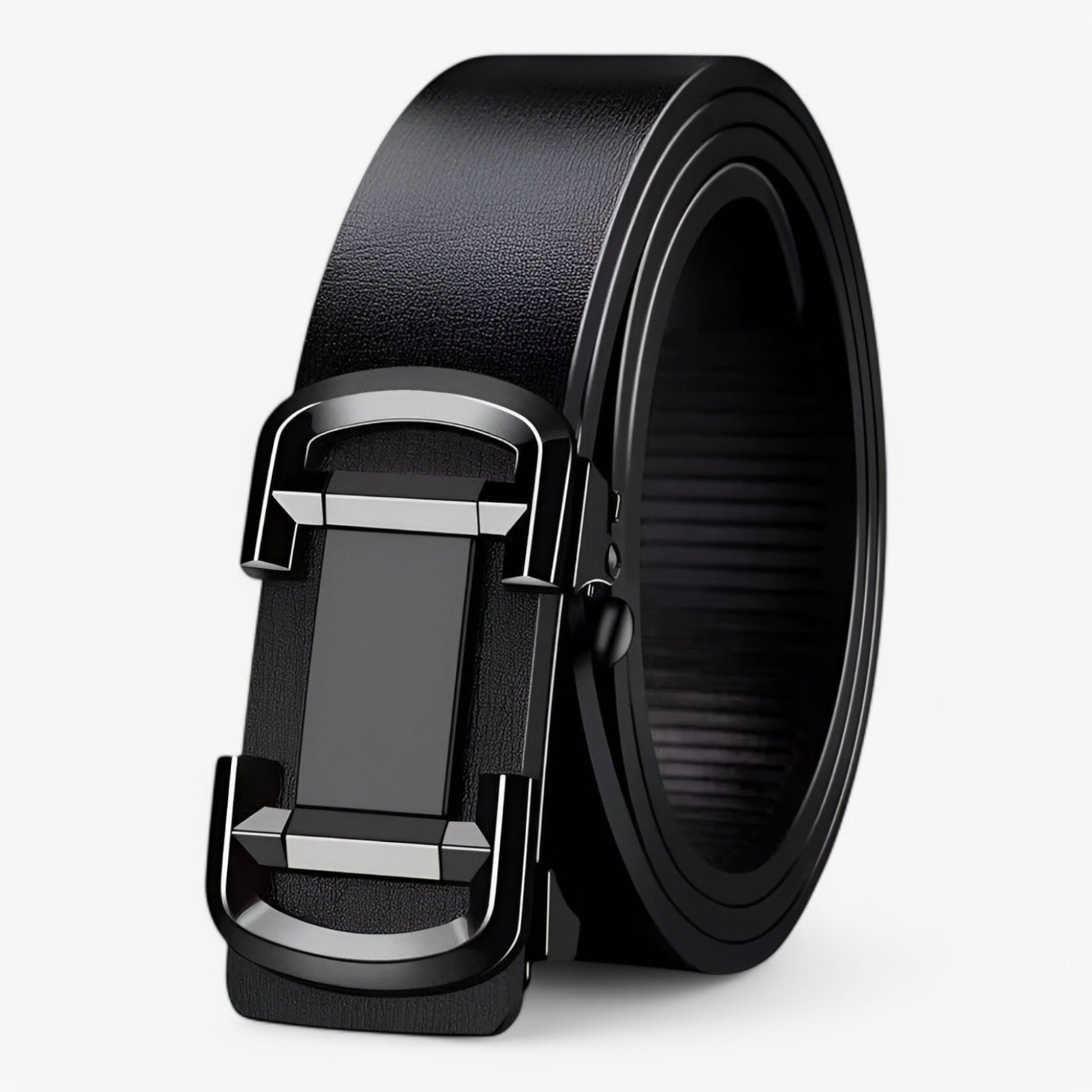 Klassischer Leder Gürtel Herren aus PU-Leder mit Zinklegierungsschnalle – Ideales Accessoire für formelle und lässige Anlässe-2