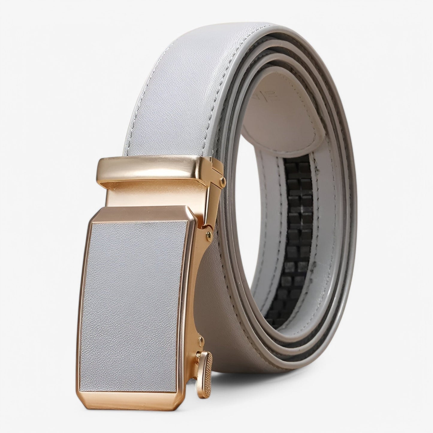 Verstellbarer Gürtel Herren mit Goldener Schleife – Elegantes Accessoire für Männer und Frauen, Umweltfreundliche Materialien, Schwarz-3