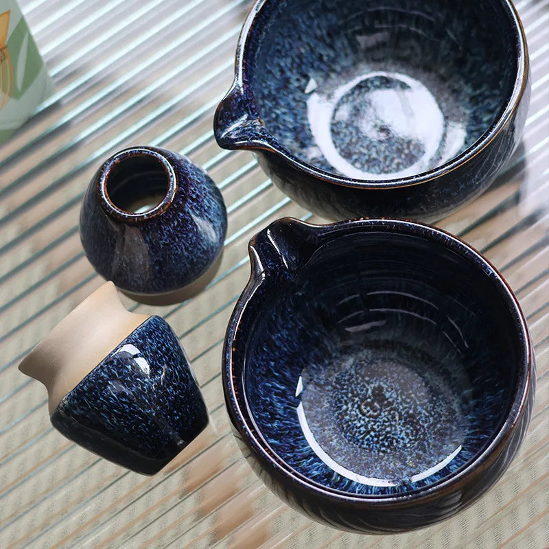 Keramik Matcha Set mit Teeschale, Schneebesen und Pinsel – Traditionelles Matcha Tee Set für die Teezeremonie 3