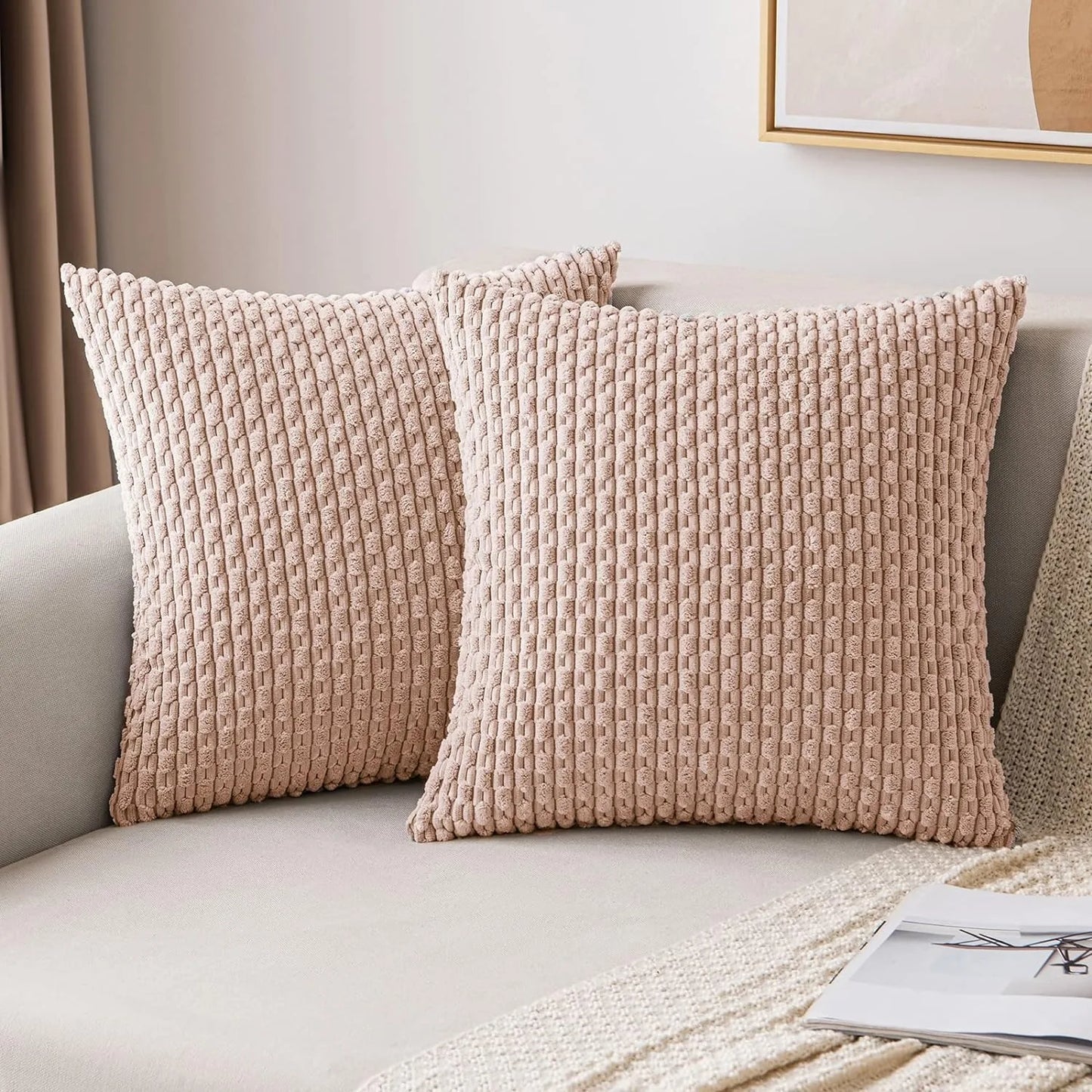 Cord-Kissenbezüge für Sofa und Wohnzimmer