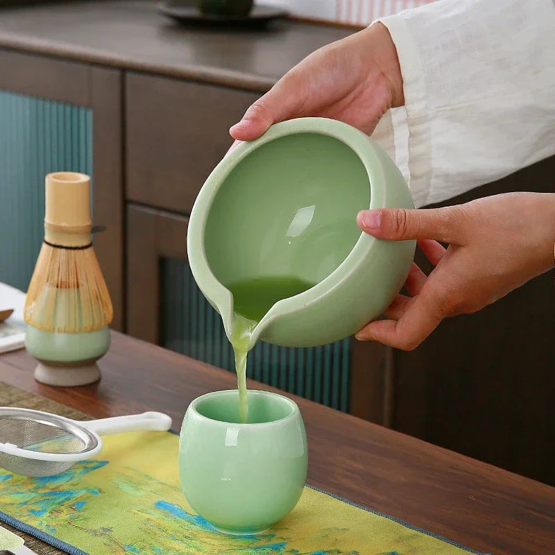 10-teiliges Matcha Set aus Bambus, Keramik und Edelstahl – Perfektes Matcha Tee Set für Anfänger und Tee-Enthusiasten 5