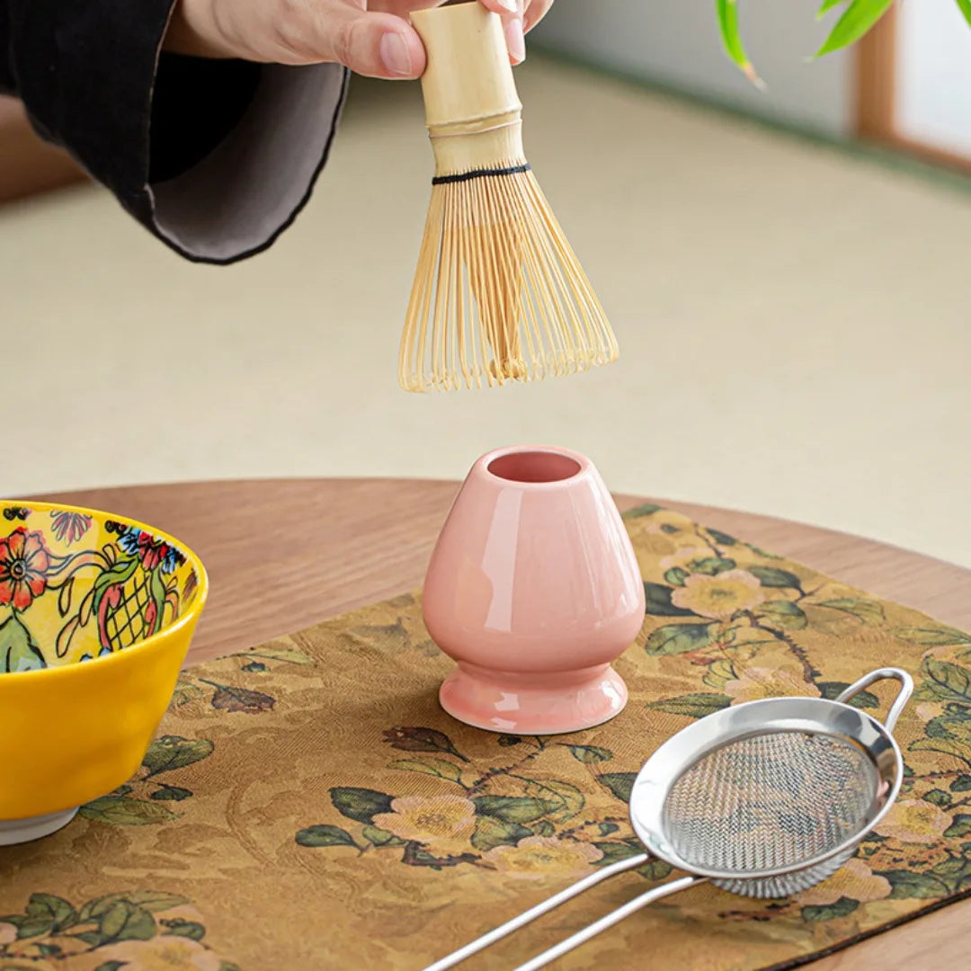 6-teiliges Matcha-Tee-Set aus Keramik und Bambus – Perfekte Zubereitung für Tee-Liebhaber als Tee Geschenkset 5
