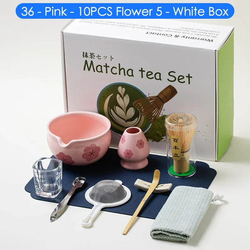 Variant image for 10-teiliges Japanisches Matcha Tee Set – Bambus und Keramik, Ideal als Tee Geschenkset für Teeliebhaber-4