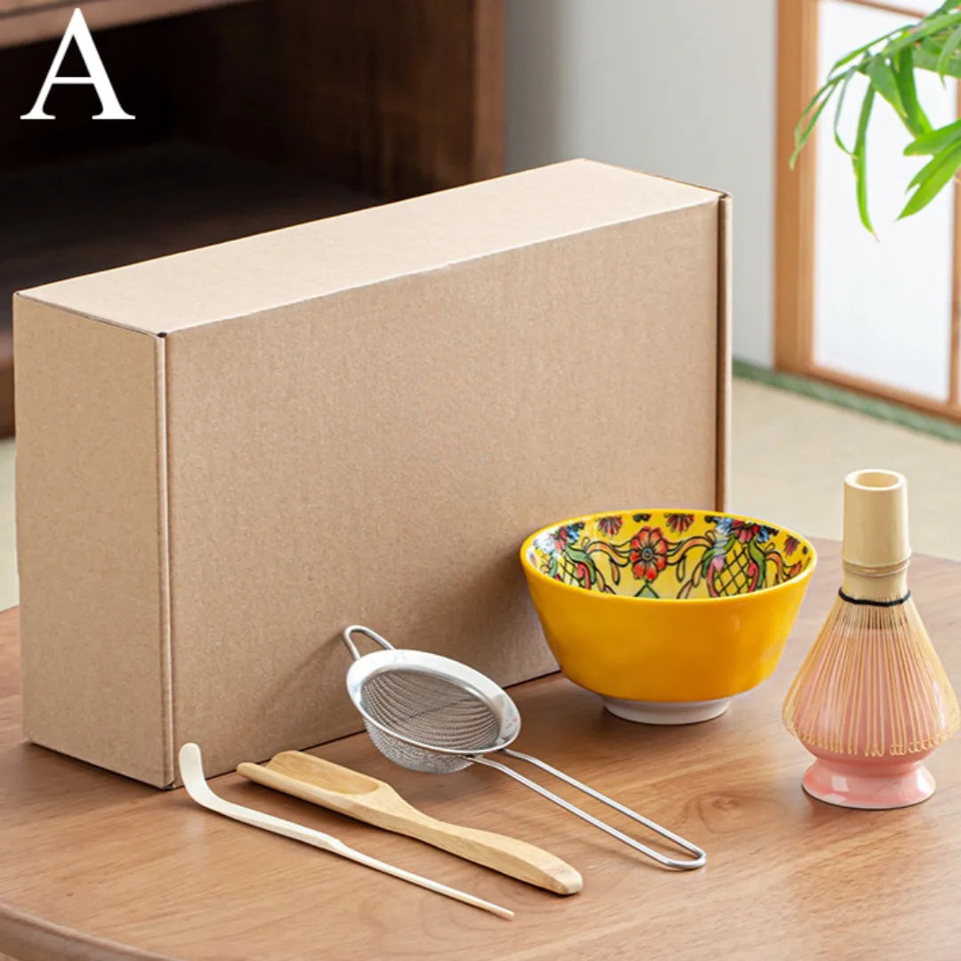 Variant image for 6-teiliges Matcha-Tee-Set aus Keramik und Bambus – Perfekte Zubereitung für Tee-Liebhaber als Tee Geschenkset-4
