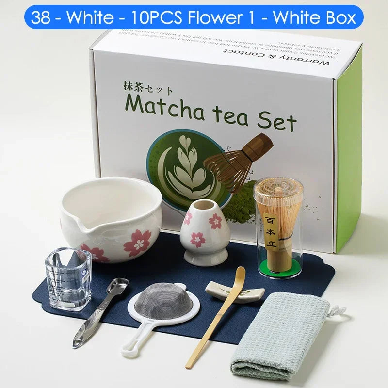 Variant image for 10-teiliges Japanisches Matcha Tee Set – Bambus und Keramik, Ideal als Tee Geschenkset für Teeliebhaber-5