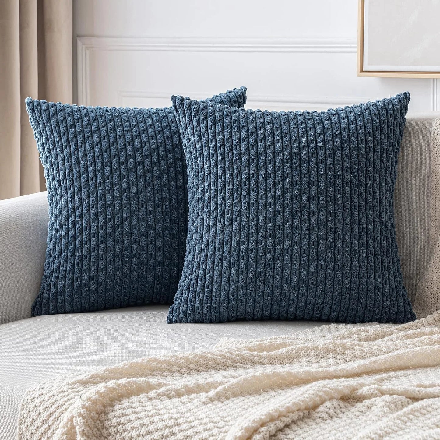 Cord-Kissenbezüge für Sofa und Wohnzimmer