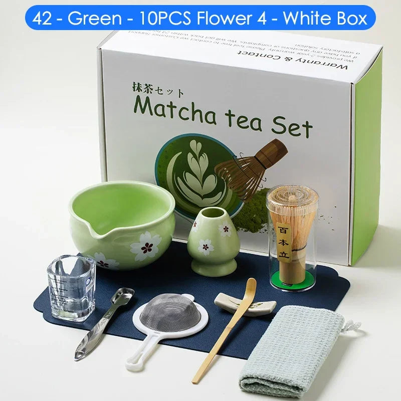 Variant image for 10-teiliges Japanisches Matcha Tee Set – Bambus und Keramik, Ideal als Tee Geschenkset für Teeliebhaber-9