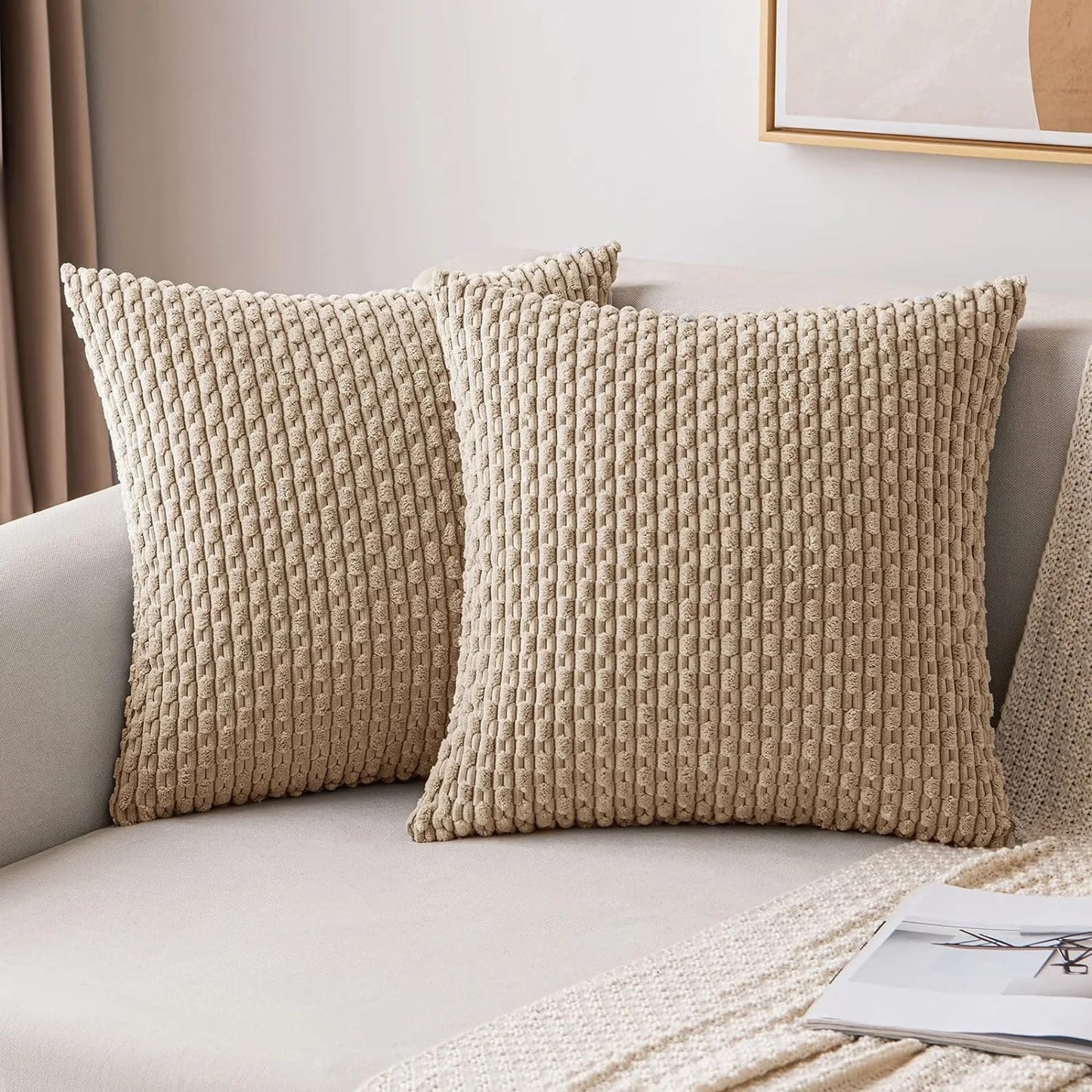 Cord-Kissenbezüge für Sofa und Wohnzimmer