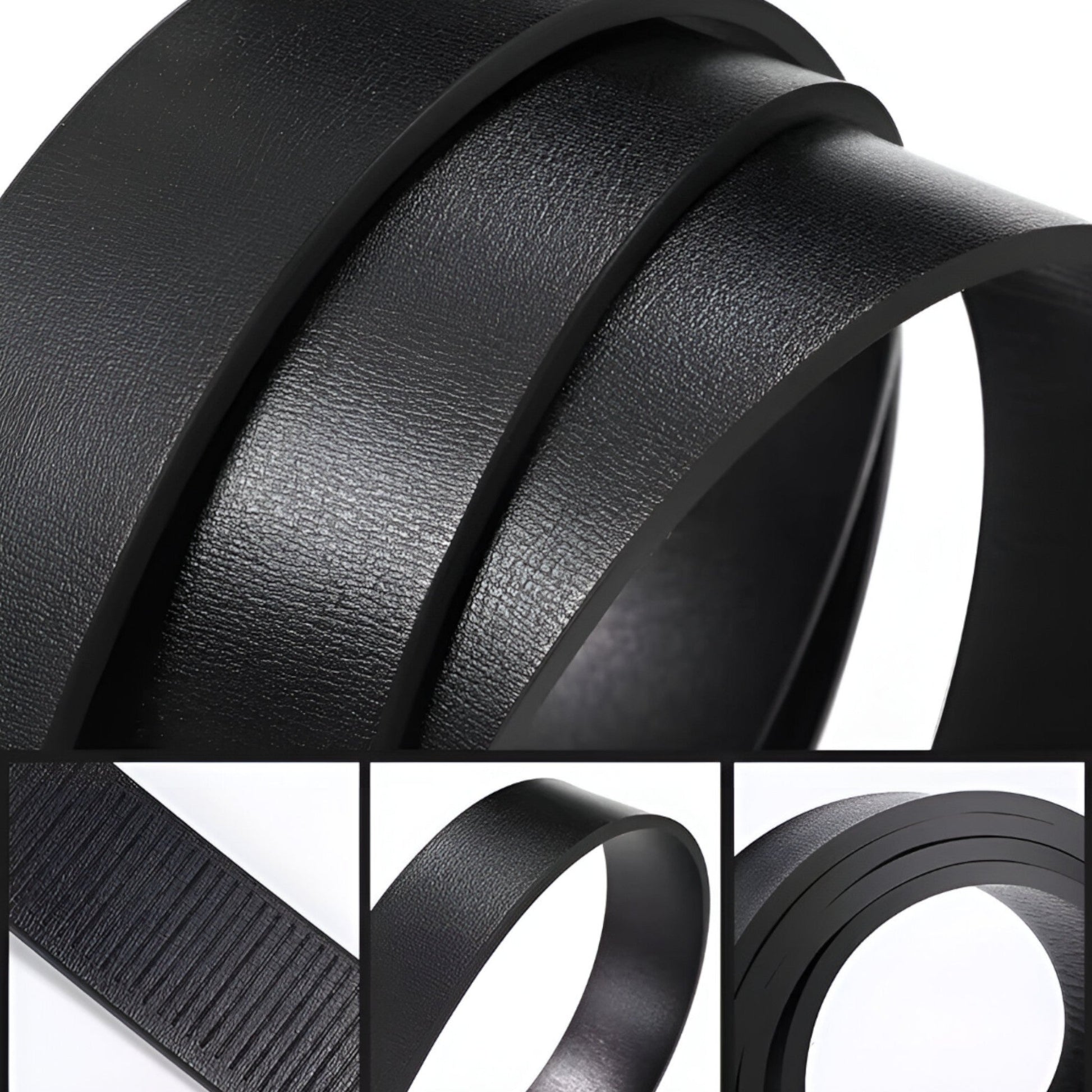 Klassischer Leder Gürtel Herren aus PU-Leder mit Zinklegierungsschnalle – Ideales Accessoire für formelle und lässige Anlässe-5
