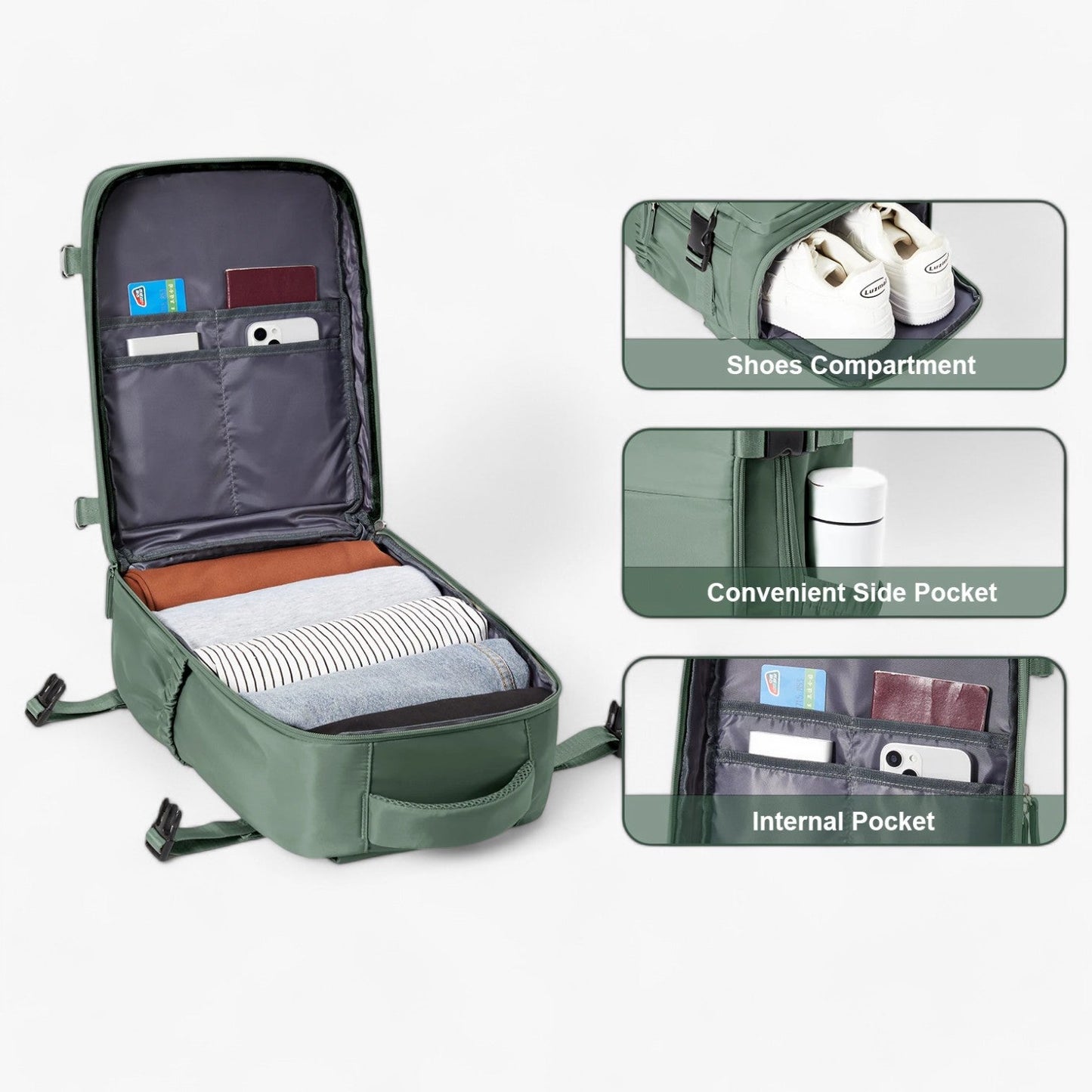 Hampus Kompakter Kabinen-Rucksack