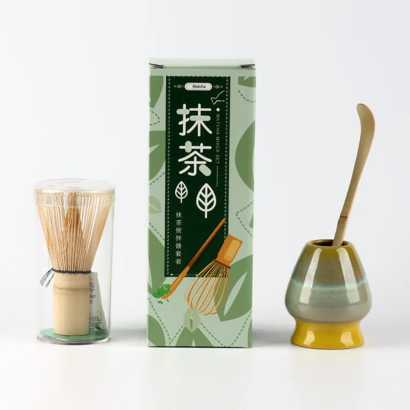 Bambus Matcha Schneebesen Set mit 100 Zinken und Messlöffel – Ideal für perfekte Teezubereitung und schaumigen Genuss 3