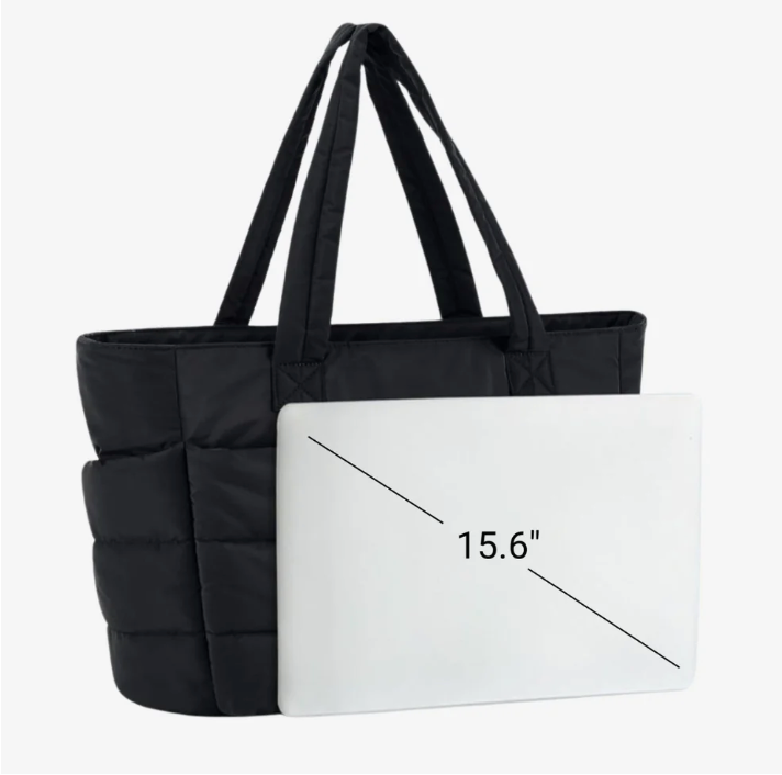Geräumige Puffer-Schultertasche