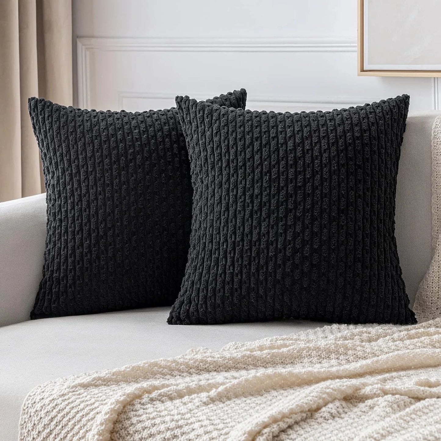Cord-Kissenbezüge für Sofa und Wohnzimmer