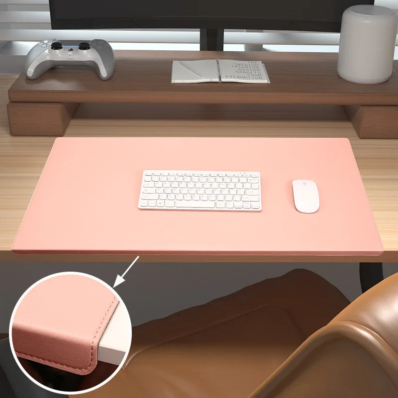 Ergonomische Leder-Schreibtischmatte mit Rutschfester Oberfläche – Handgelenk- und Ellbogenunterstützung für Büro und Gaming-4