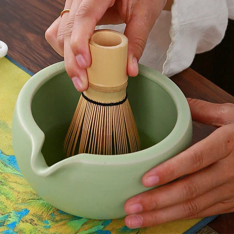 10-teiliges Matcha Set aus Bambus, Keramik und Edelstahl – Perfektes Matcha Tee Set für Anfänger und Tee-Enthusiasten 6