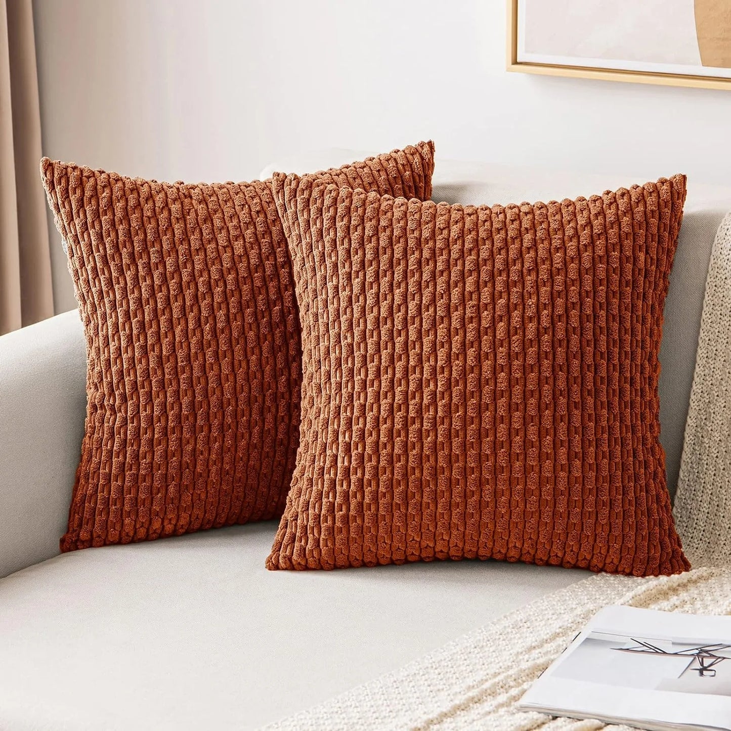 Cord-Kissenbezüge für Sofa und Wohnzimmer