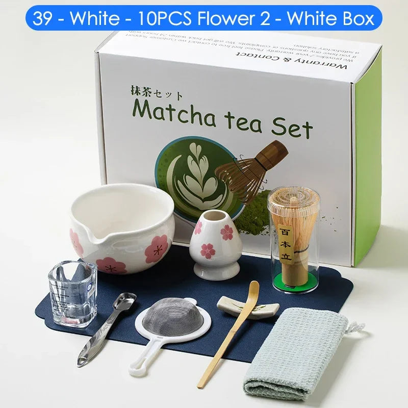 Variant image for 10-teiliges Japanisches Matcha Tee Set – Bambus und Keramik, Ideal als Tee Geschenkset für Teeliebhaber-6