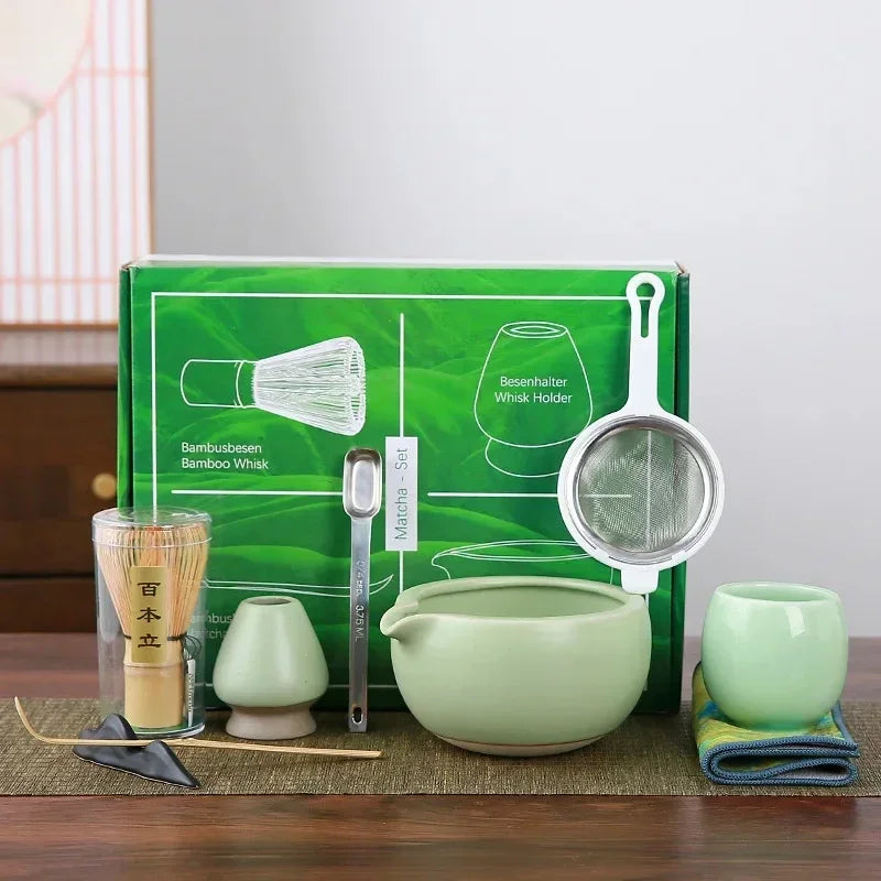 Variant image for 10-teiliges Matcha Set aus Bambus, Keramik und Edelstahl – Perfektes Matcha Tee Set für Anfänger und Tee-Enthusiasten-5