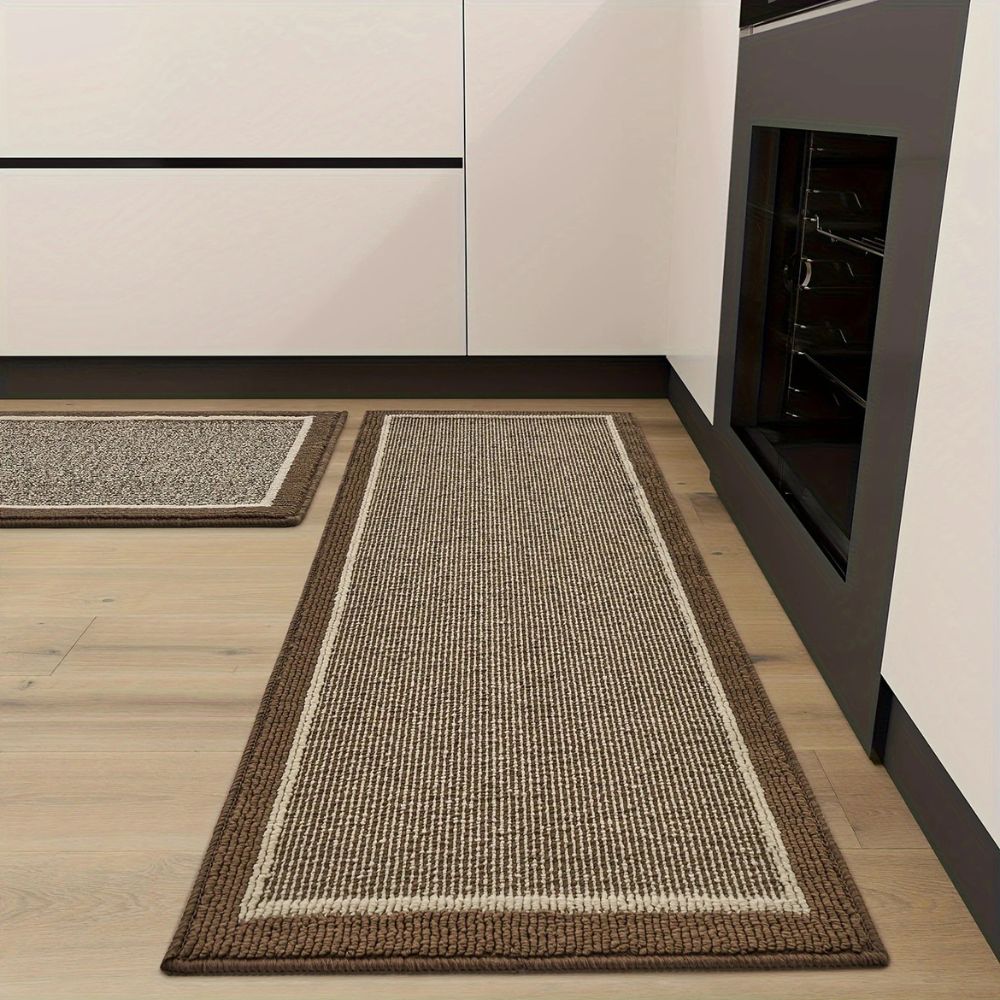 Schnelltrocknende Küchenmatte mit Blumenmuster