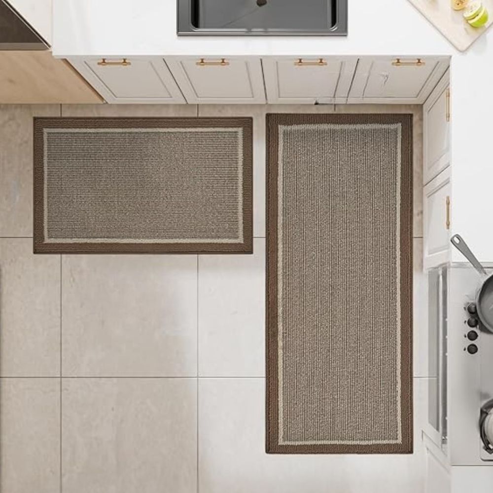 Schnelltrocknende Küchenmatte mit Blumenmuster