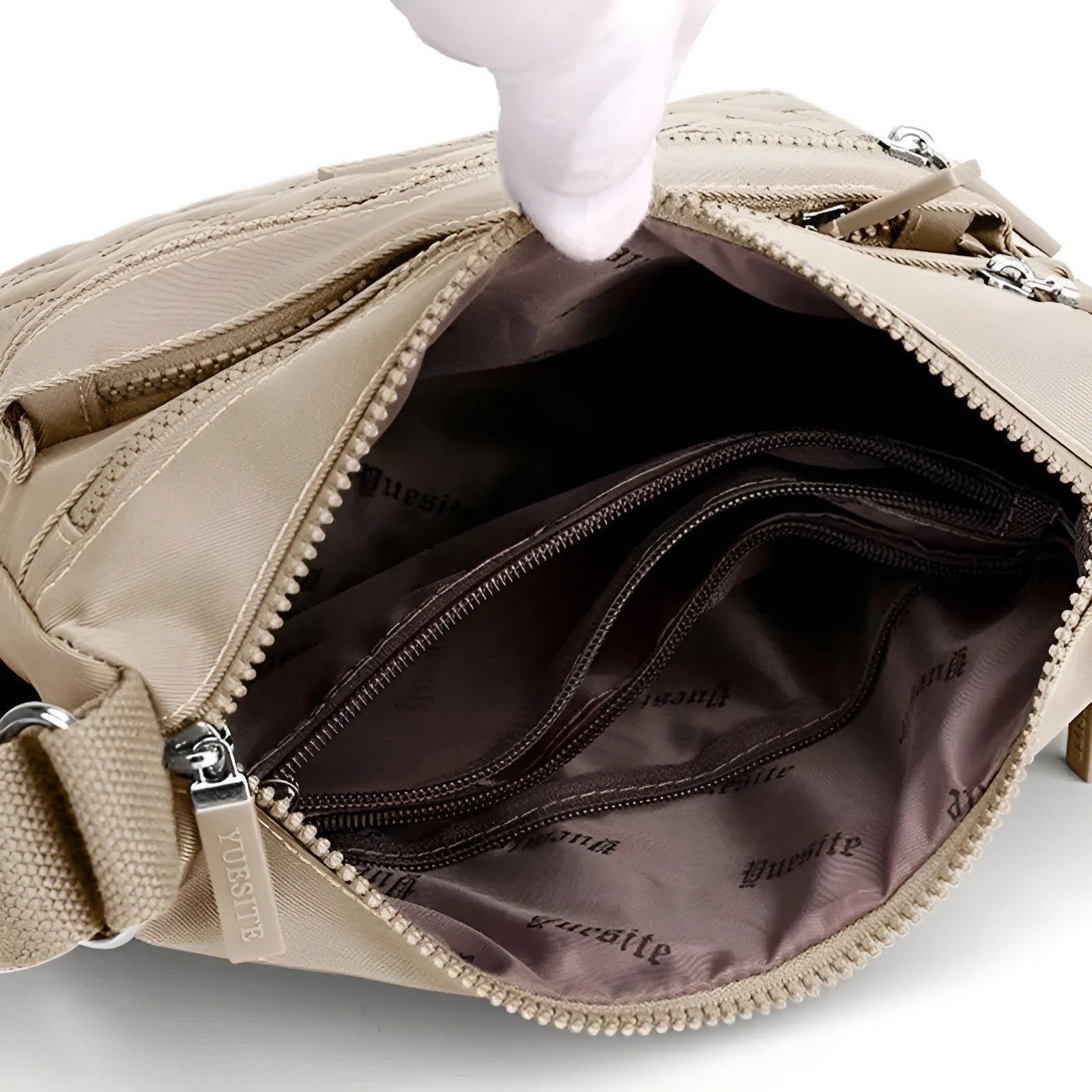 Geräumige Nylon Handtasche Damen – Wasserdichte Crossbody-Tasche mit praktischem Design für Alltag und Reisen 4