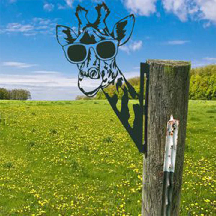 Realistische Tiergartenkunst aus Metall
