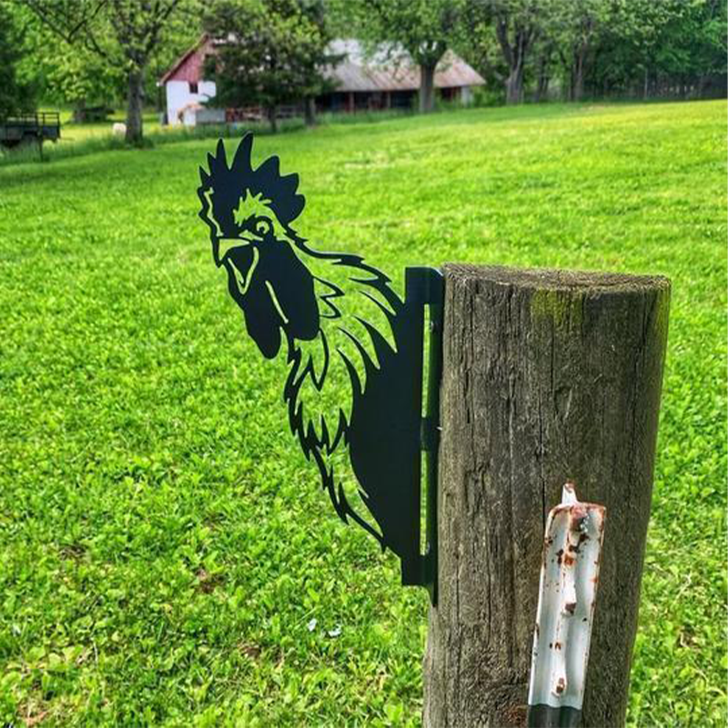 Realistische Tiergartenkunst aus Metall