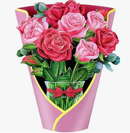 3D Pop-Up Blumenstrauß Karte