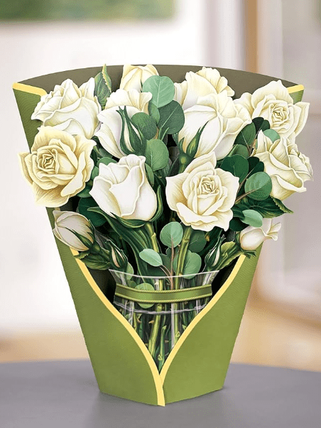 3D Pop-Up Blumenstrauß Karte