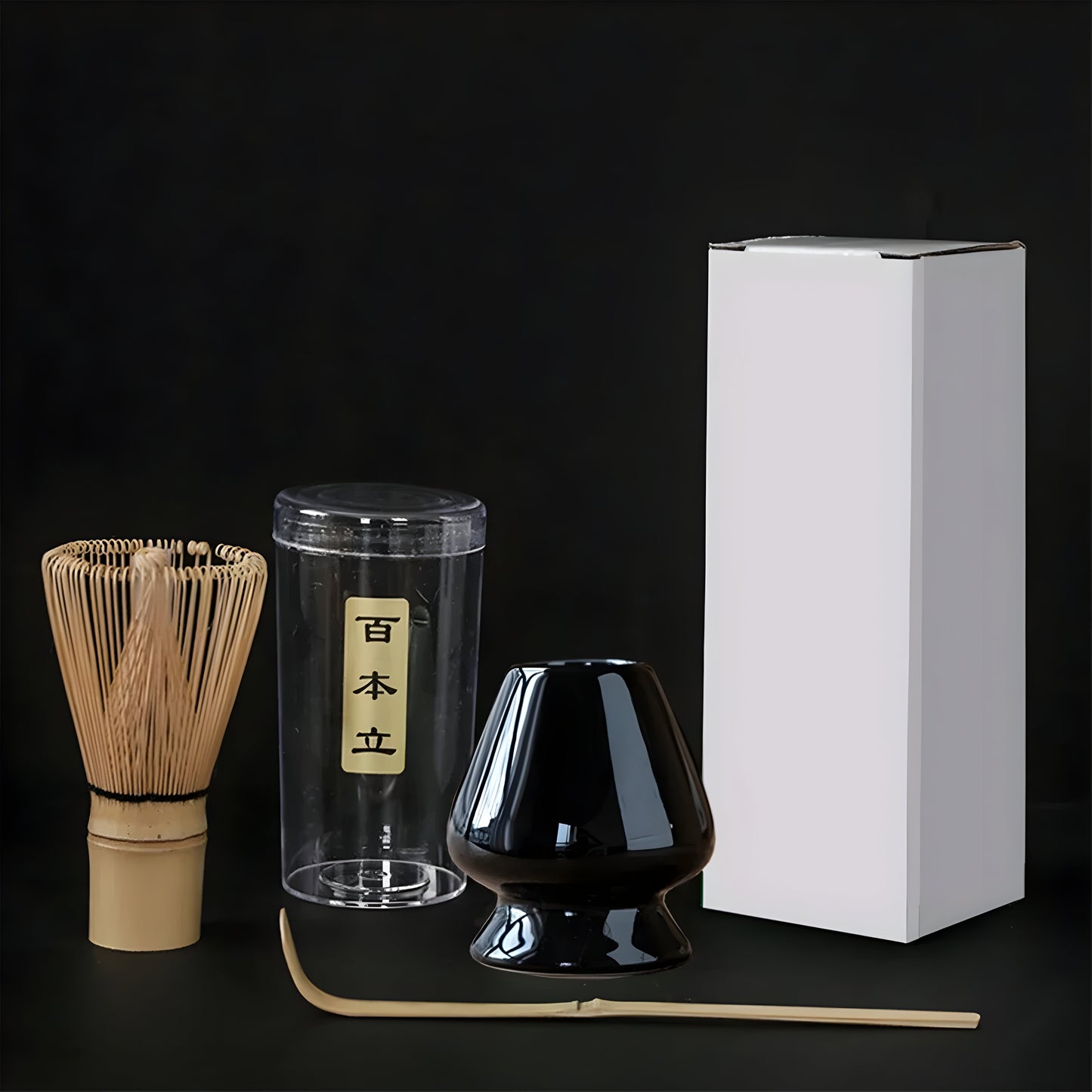 Variant image for 3-teiliges Matcha Tee Set mit Bambusbesen, Teelöffeln und elegantem Stand – Japanisches Teeset für perfekte Teezeremonie-7