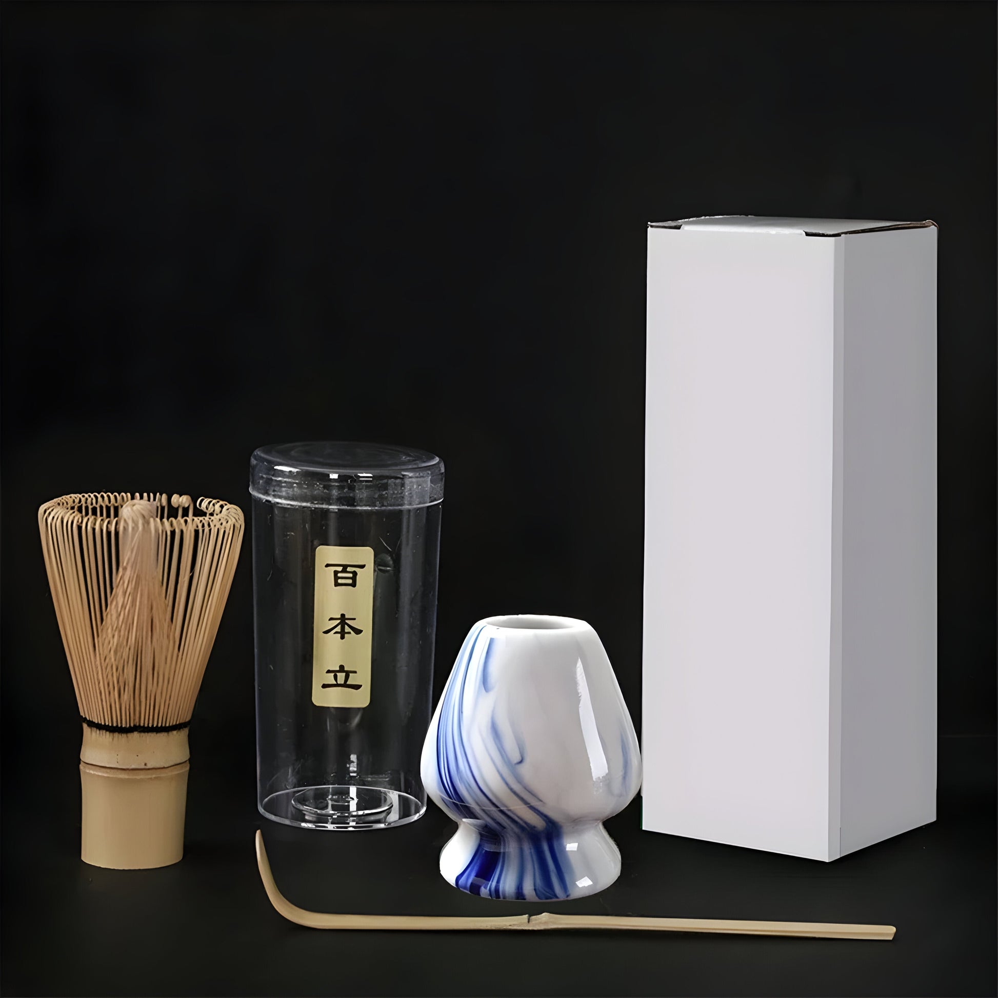 3-teiliges Matcha Tee Set mit Bambusbesen, Teelöffeln und elegantem Stand – Japanisches Teeset für perfekte Teezeremonie-5