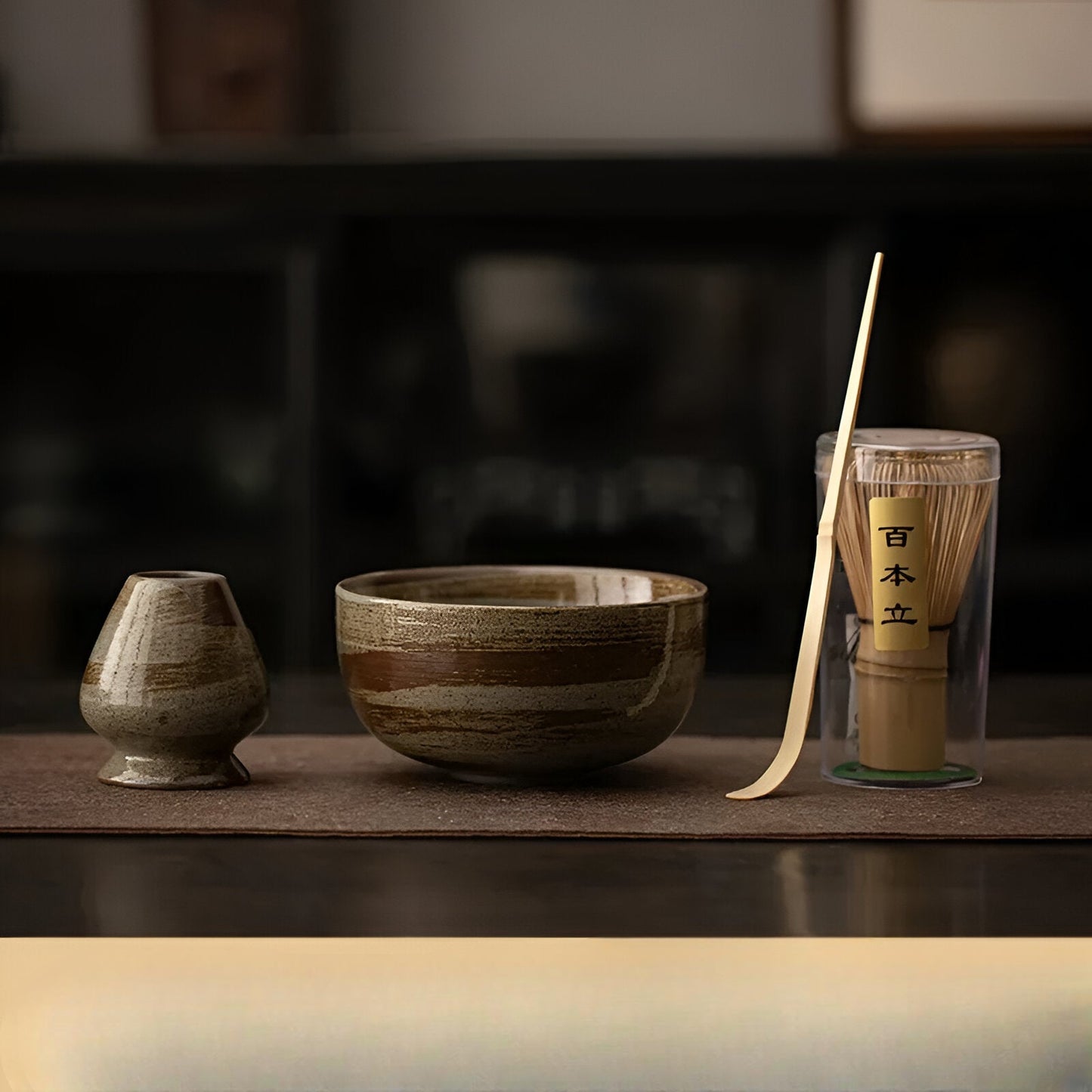 Japanisches Matcha-Tee-Set, 4-teilig