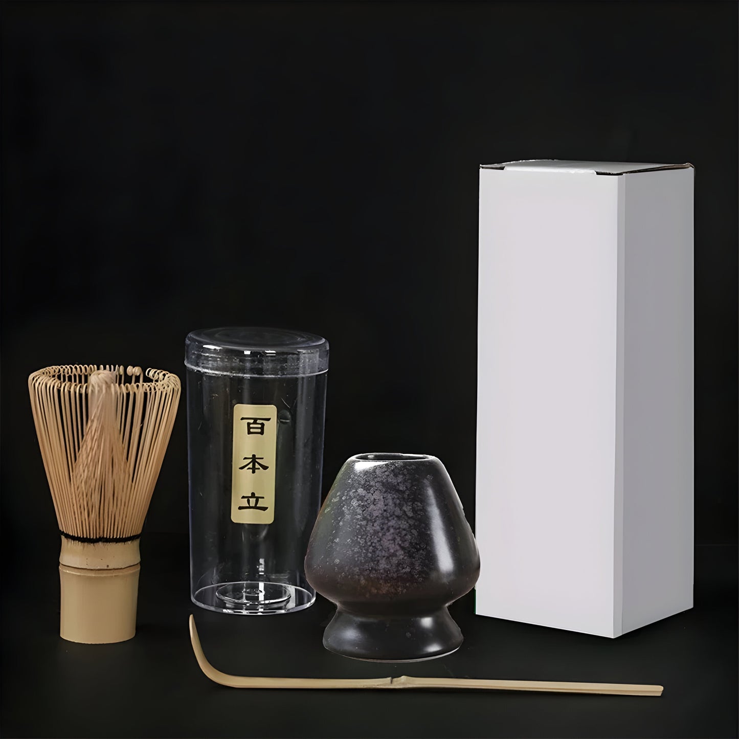 Variant image for 3-teiliges Matcha Tee Set mit Bambusbesen, Teelöffeln und elegantem Stand – Japanisches Teeset für perfekte Teezeremonie-6